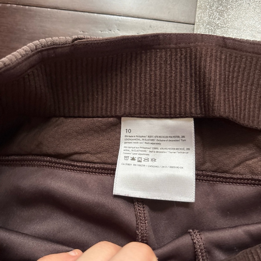 lululemon athletica Ribbed Wide-Leg Pants in Brown - Picture 2 of 2